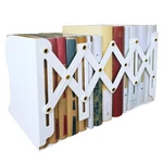 Yuetshuni Metal Bookends, For Heavy Books, Adjustable White-new. Fixed Price $27.38.