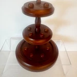 Tripar 3 - Tier Wooden 6" Thimble Stand Display. Fixed Price $28.99.