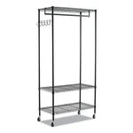 Wire Shelving Rack 40 Garments 48W X 18D 75H Black ALEGR364818BL. Fixed Price $109.01.