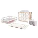 U Brands Desktop Filing Set, Rose Gold, 10 Piece. Fixed Price $29.99.