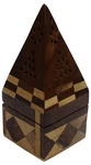 Om Shri Wooden Incense And Cone Burner Holder Temple 6.5" Height. Fixed Price $17.99.