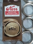 Kerr Regular Mason Caps, Set Of 8 Bands Lids,. Fixed Price $8.63.