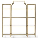 Crosley Furniture Aimee 3 Piece Glass/metal Etagere Set In Antique Gold/clear. Fixed Price $712.66.