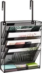 Easepres Desk File Organizer Mesh 6-TIER With Hangers, Hanging Wall Mount Docume. Fixed Price $34.77.