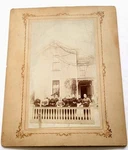1800S Women's Gathering Wood Porch Railing Rare 8"X10" Cabinet Card Photo. Fixed Price $19.54.