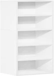 Modern 5-TIER White Bookcase Stylish Storage Cube For Books & Decor. Fixed Price $68.99.