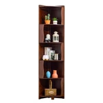 5-TIER Bamboo Corner Shelf Freestanding Fan-shaped Storage Rack, Space-saving.... Fixed Price $196.01.