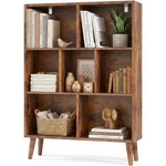 Bookshelf 7 Cube Storage Organizer With Legs 3-TIER Modern Wooden Bookcase. Fixed Price $78.36.