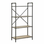 Acme Itzel 4 Shelf Bookcase In Sandy Gray Oak. Fixed Price $218.24.
