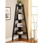 Furniture Of America Lawler Contemporary Wood 5-SHELF Corner Bookcase In Black. Fixed Price $161.49.
