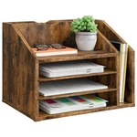 Choezon Wooden Organizer With Adjustable Partitions, Multi-layer Desktop.... Fixed Price $61.31.