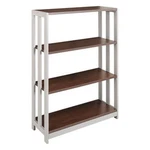 Linea Italia LITSH735MOC Bookcase 3-SHELF Mocha 31.5W X 11.6D 43.3H. Fixed Price $276.00.