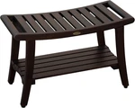 30" Waterproof Teak Wood Shower Bench - Safe, Stylish Storage For Your Bathroom. Fixed Price $315.99.