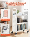 Vevor Rolling Library Book Cart, 330 Lbs Capacity, 30.3 X 15 48.0-INCH. Fixed Price $172.95.