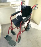 Medline Excel Basic Aluminum Transport Wheelchair. Fixed Price $99.99.