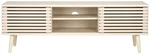 Safavieh Averi Tv Stand For Up To 65" Flatscreen White Wash, 2 Sliding. Fixed Price $298.19.