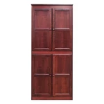 Concepts Wood Multi-use Storage Cabinet, 5 Shelves, Cherry Finish. Fixed Price $506.33.