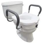Carex Ez Lock Raised Toilet Seat With Handles, 5" Riser Arms.... Fixed Price $60.89.