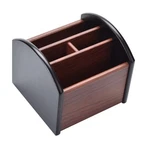 Siveit Wooden Organizer, 4 Compartment Revolving Desktop .... Fixed Price $22.39.
