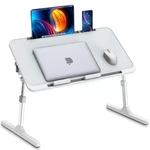 Laptop Bed Desk, Height & Angle Adjustable Tray Stand Wi.... Fixed Price $75.77.