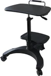 Aidata Ergonomic Sit-stand Mobile Laptop Cart Work Station With Printer Shelf.. Fixed Price $180.46.