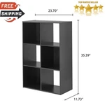 6-CUBE Bookcase Shelving Storage Organizer Bookshelves Shelf Living Room. Fixed Price $54.02.