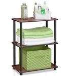 Furinno Turn-n-tube 3-TIER Compact Display Rack Dark Cherry. Fixed Price $40.67.