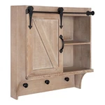 Kate And Laurel Cates Decorative Farmhouse Cabinet Wall Organizer With Slidin.... Fixed Price $111.10.