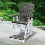 American Furniture Classics Fan Back Balcony Glider In Coastal Gray/white. Fixed Price $671.25.