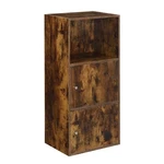 Small Bookshelf With Doors Bookcase Storage Cabinet Home Furniture Wood. Fixed Price $89.99.