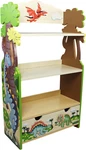 Dinosaur Kingdom Kids Wooden Bookcase With Handcrafted Details & Storage. Fixed Price $215.99.