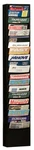 Durham 400-08, Black 20 Pocket Vertical Literature Rack, 9.75"X4.13"X58". Fixed Price $155.63.