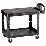 Rubbermaid Commercial FG452500BLA Utility Cart With Deep Lipped & Flush Plastic. Fixed Price $215.99.