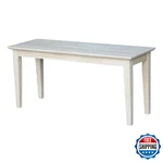 Ic International Concepts Shaker Style Bench 450 Wt. Capacity Solid Real Wood. Fixed Price $165.05.