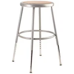 National Public Seating 6218H Round Stool, Height Range 19" 27", Masonite. Fixed Price $81.59.