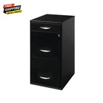 3 Letter Width Vertical File Cabinet With Pencil Drawer, Black. Fixed Price $60.19.