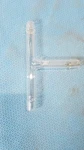 Pyrex Connector Tube Hose Connection Lab Tee Adapter Glassware. Fixed Price $14.39.