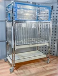 Hard Mfg Hospital Crib W/ Manual Head & Knee Adjust - Free Shipping 54"X30"X79". Fixed Price $2499.00.
