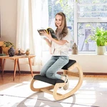 Ergonomic Kneeling Desk Chair, Rocking With Cushion & Solid Wood F.... Fixed Price $110.77.