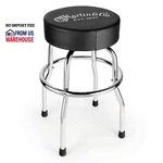 Martin Chrome Barstool Swivel Guitar With Black Seat And Base 2. Fixed Price $92.50.