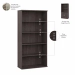 Studio 5 Shelf Bookcase Storm Gray - Engineered Wood. Fixed Price $367.99.