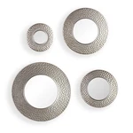 Sei Furniture Silver Sphere Wall 4PC Set-hammered Mirror. Fixed Price $154.53.