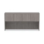 Alera Valencia Series Hutch With Doors, 70.63W X 15D 35.38H, Gray. Fixed Price $416.58.