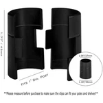 8 Pack Black Wire Shelving Lock Clips - Fits Thunder, Alera. Fixed Price $43.19.