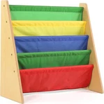 Humble Crew, Natural Wood/primary Kids Rack Storage Bookshelf, 4 Tiers,. Fixed Price $48.74.