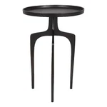Benjara 22" Metal Round Accent Table- Three Curved Legs- Antique Brown. Fixed Price $313.99.