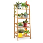 Giantex 4-TIER Ladder Shelf Plant Stand Bamboo Flower Pots Holder Display Rack. Fixed Price $68.72.