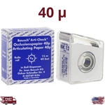 Bausch Dental Articulating Paper Full Mouth Sheets 40 Micron 100/PK Occlusal. Fixed Price $113.89.