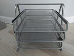 Mindspace Desk Organizer With 3 Tier Paper Tray Silver. Fixed Price $21.00.