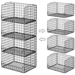4-TIER Stackable Closet Organizers And Storage Basket. Fixed Price $57.30.
